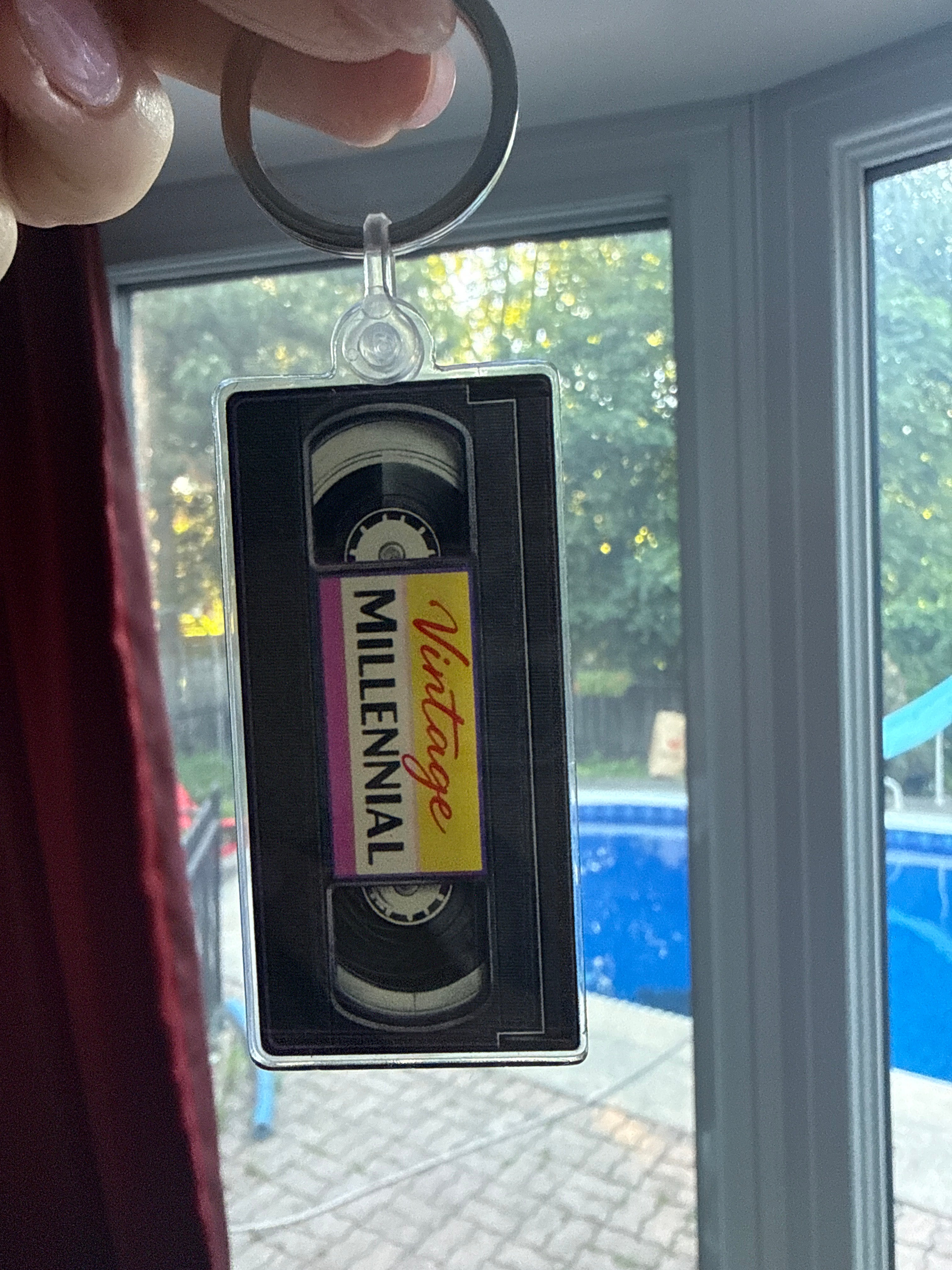 Vintage Millennial VHS Keychain