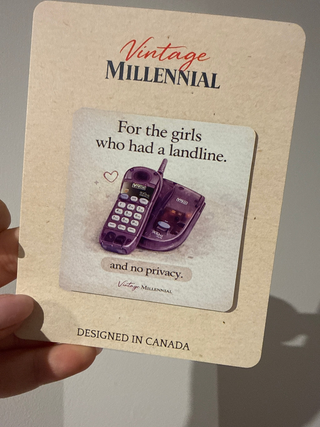 For the girls who had a landline… and absolutely no privacy.