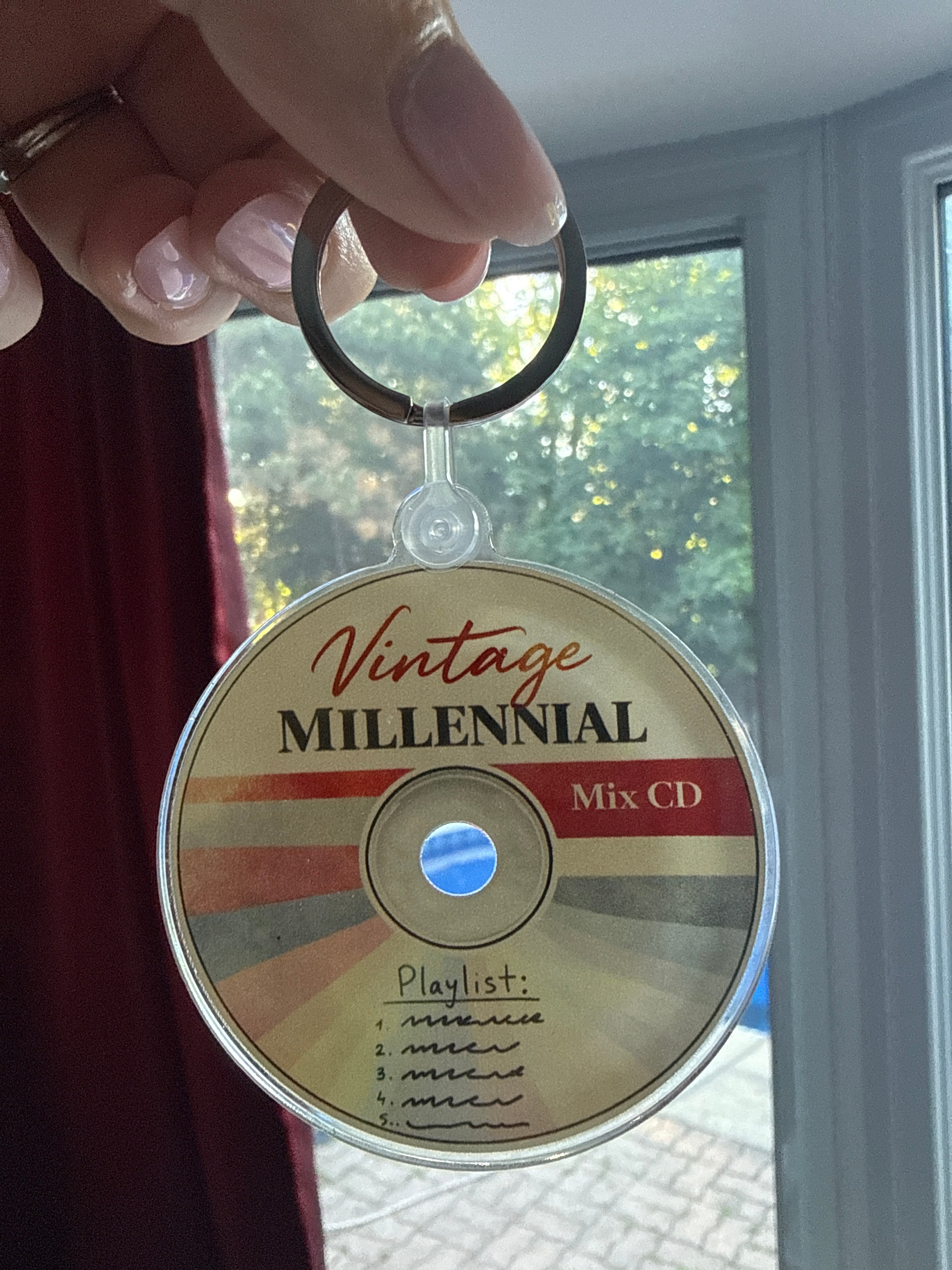 Vintage Millennial Mix CD Keychain