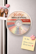 Vintage Millennial Mix CD Magnet