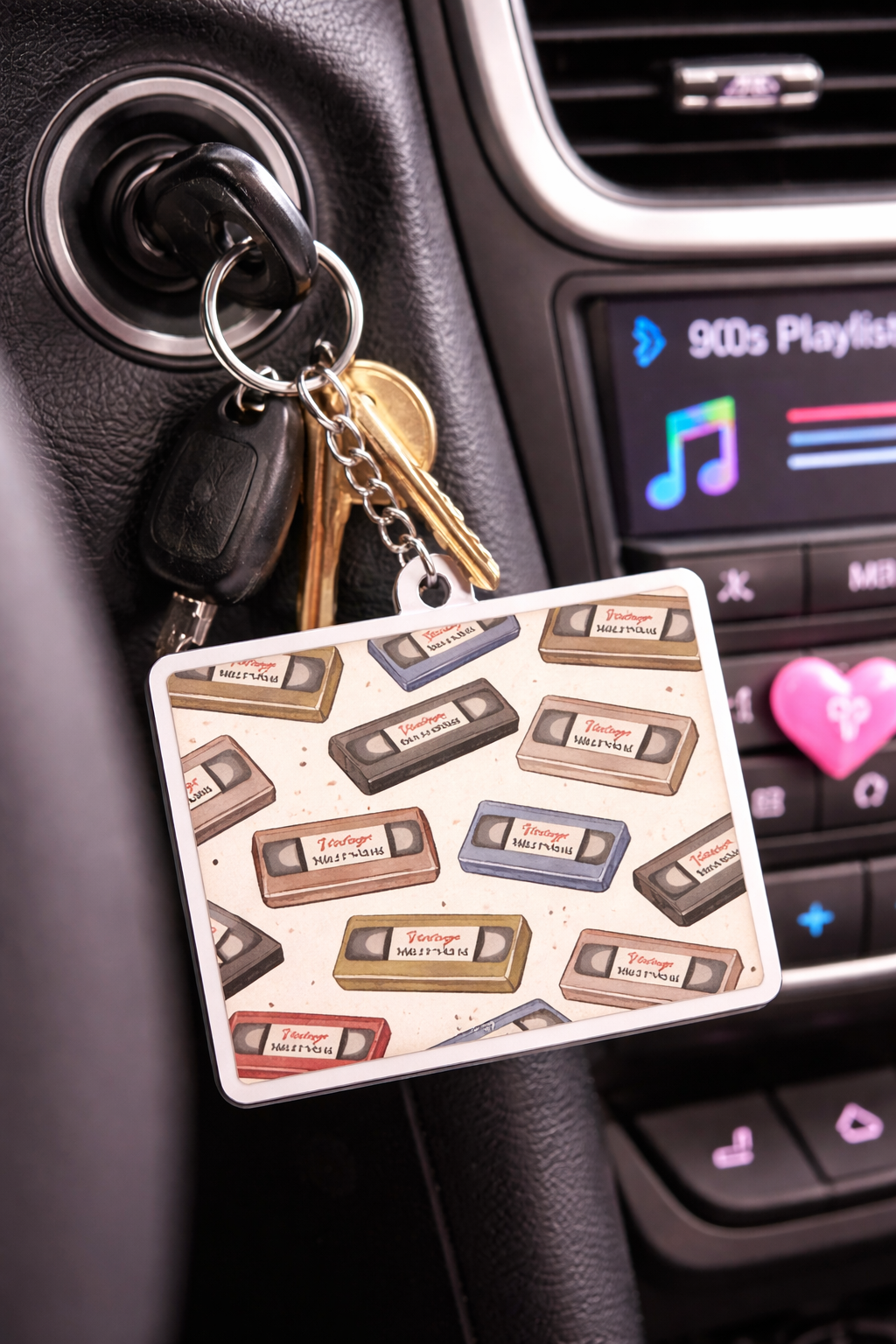 Vintage Millennial VHS Keychain