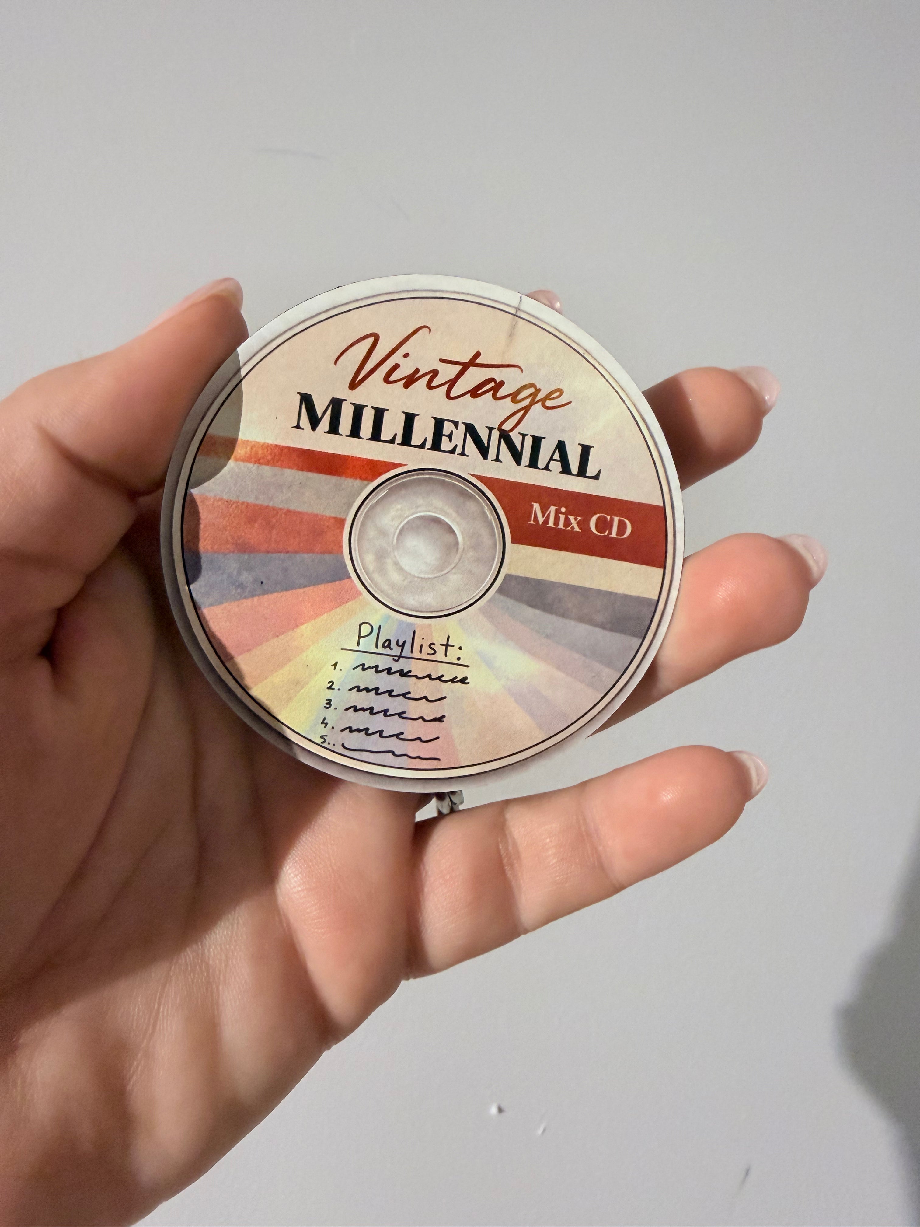 Vintage Millennial Mix CD Magnet